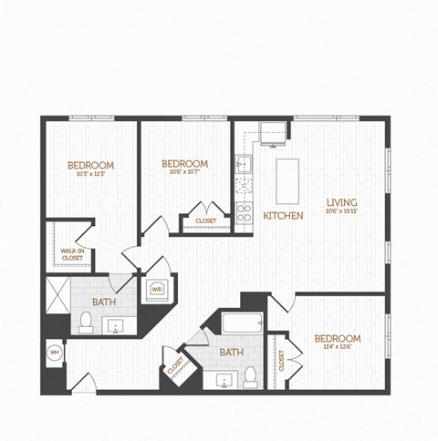 0 for the 4x4 roommate floor plan